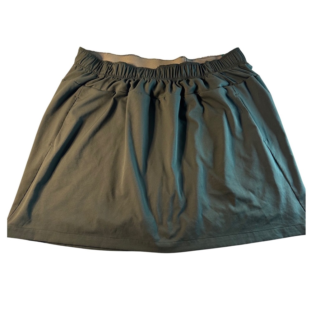 St. Johns Bay Active Skort Womens 3X Olive Green Elastic Waist Athletic Skirt